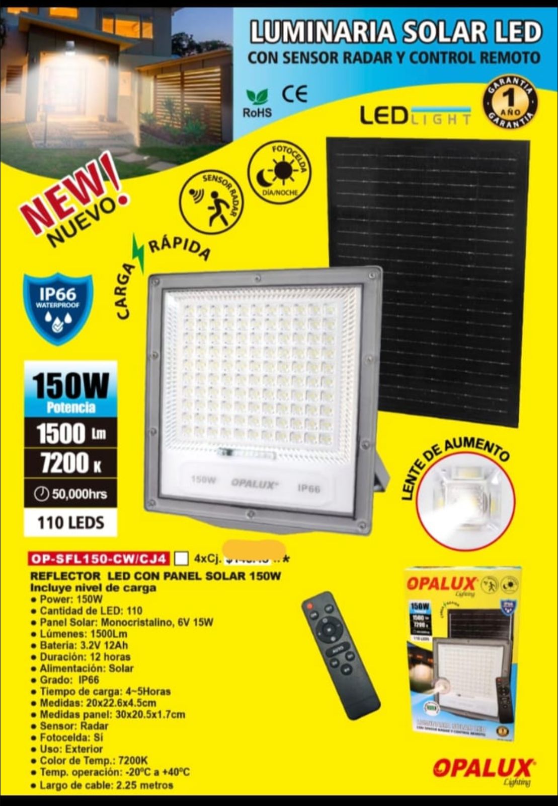 Reflector Solar 150W