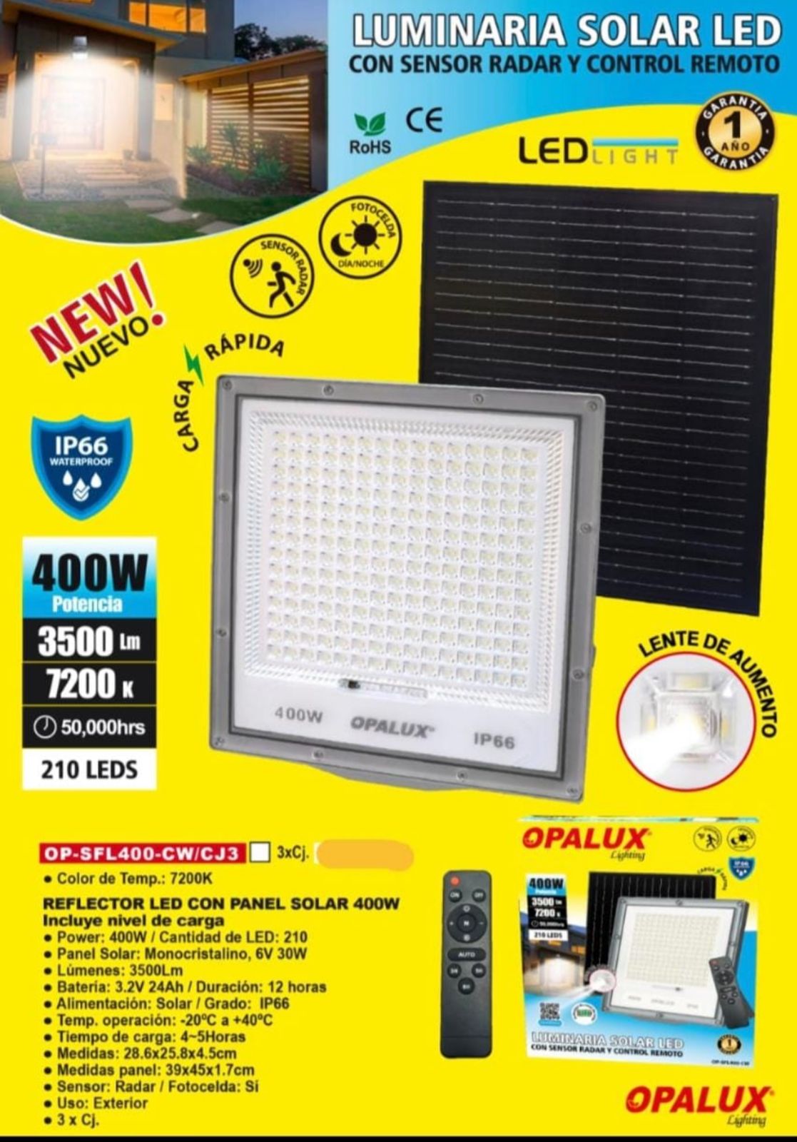 Reflector Solar 400W
